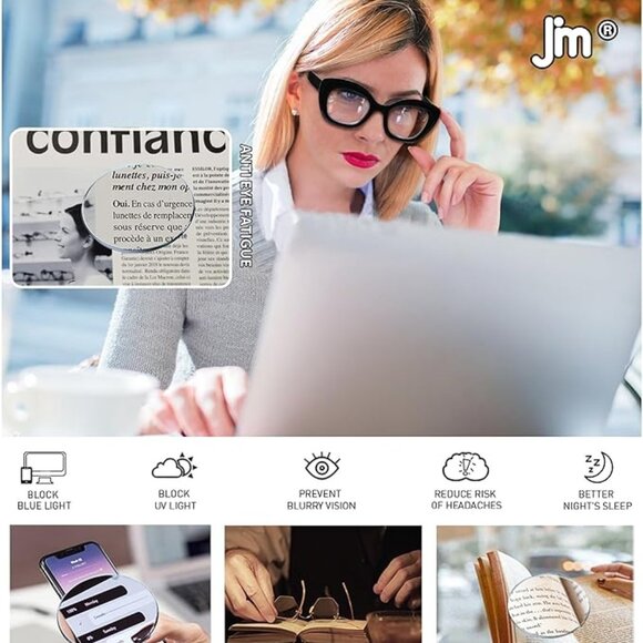 Cat-Eye Reading Glasses 3pcs SET - Picture 3 of 6